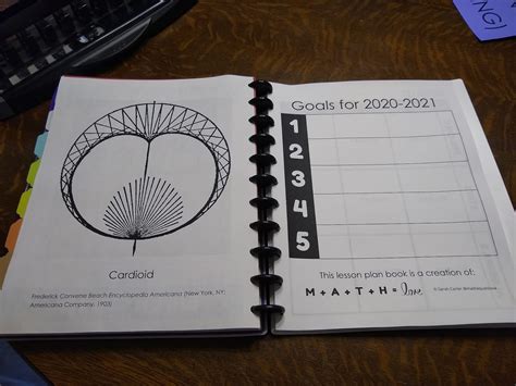 Free Printable Lesson Plan Book for Math Teachers 2020-2021 | Math = Love