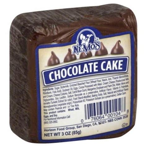 Nemo's Chocolate Cake, 3 Oz - Foods Co.