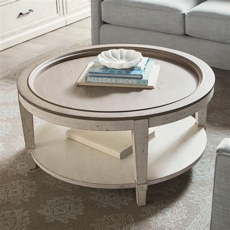 Bassett Bella Cottage Round Cocktail Table with Shelf | Bassett of Cool Springs | Occ - Cocktail ...