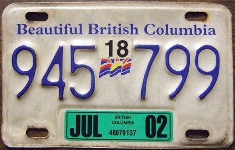 BRITISH COLUMBIA 2002 ---TRAILER LICENSE PLATE | Jerry "Woody" | Flickr