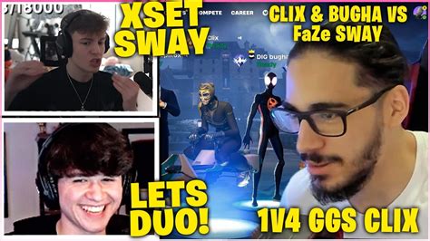 CLIX & BUGHA *FREAKS OUT* After Going AGAINST FaZe SWAY In Fortnite ...