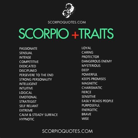 33 Scorpio Positive Traits List | Scorpio zodiac facts, Scorpio ...