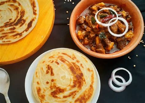 Kerala style Beef fry with Malabar Paratha Recipe by Sabrina Yasmin - Cookpad