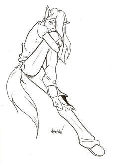 Image result for how to draw anime wolf ears and tail | Wolf ears and tail, Anime wolf drawing ...