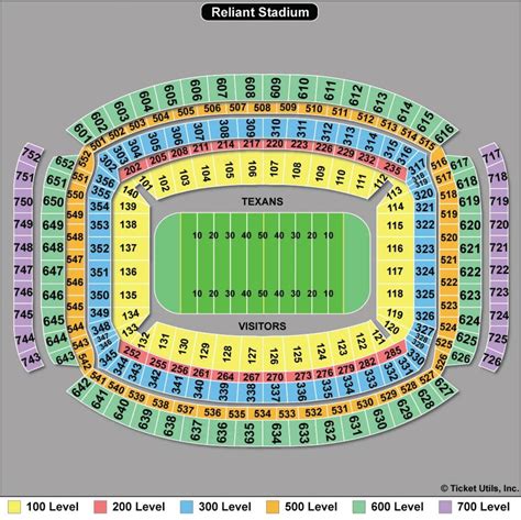 Texans seating map - Houston Texans seat map (Texas - USA)