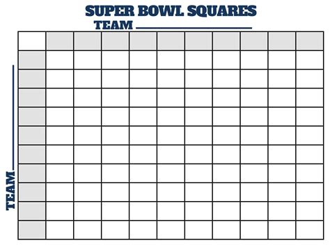 Super Bowl Football Squares - 10 Free PDF Printables | Printablee ...