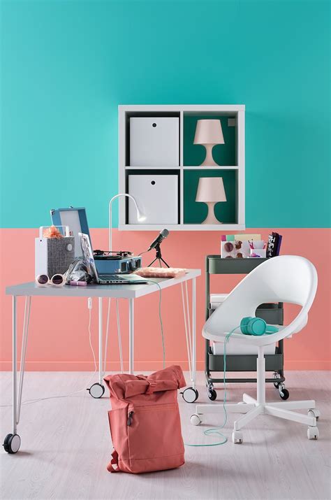 LINNMON / KRILLE desk, white, 100x60 cm - IKEA