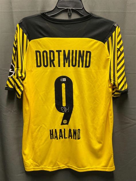 Erling Haaland Signed Soccer Jersey AUTO Autographed BAS Holo Only ...