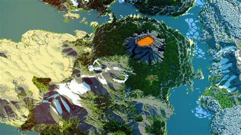 Minecraft All Biomes Map