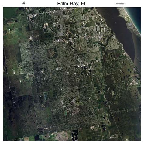 Aerial Photography Map of Palm Bay, FL Florida