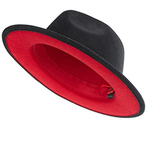 Brands Best Black And Red Fedora Hat Brands