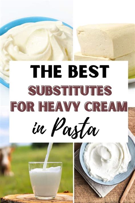 15 Best Substitutes For Heavy Cream in Pasta | Get On My Plate