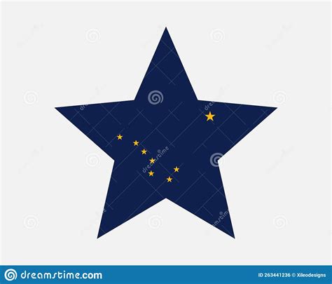 Alaska USA Star Flag stock vector. Illustration of graphics - 263441236