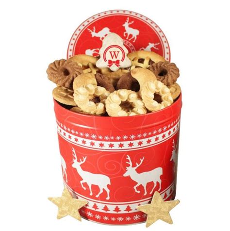 Christmas Unlimited - Cookies Gift Basket Tin Box | Send Gift in Europe