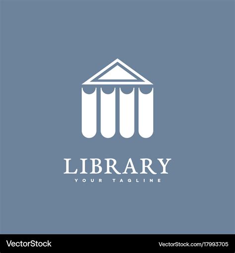 Library logo Royalty Free Vector Image - VectorStock