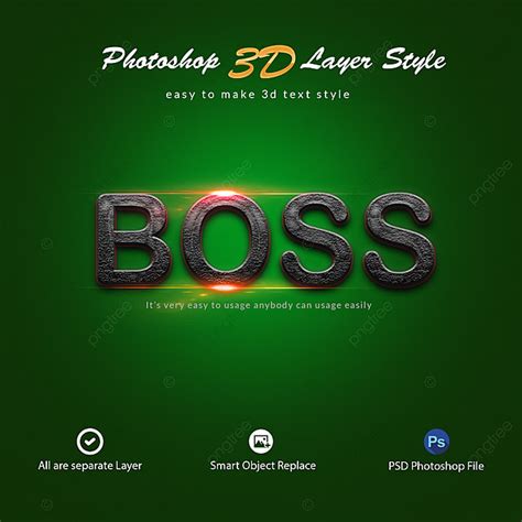 Layer Style 3d Images Hd, 3d Photoshop Layer Style Text Effects, Photoshop Text Effext ...