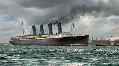 Rms Lusitania In Color