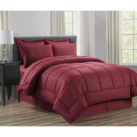 Silky Soft Bed-in-a-Bag 8-Piece Comforter Set -HypoAllergenic- Full ...