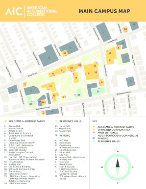 Aic Campus Map - Fill Online, Printable, Fillable, Blank | pdfFiller