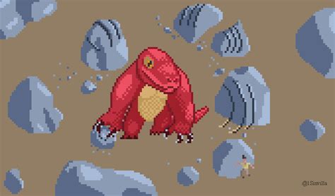 Lizard playing : r/PixelArt