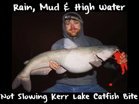 Rain, Mud & High Water Not Slowing Kerr Lake Catfish Bite - Pautzke Bait Co