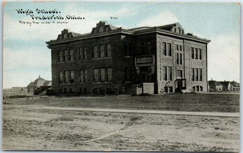 1910s Frederick, Oklahoma Postcard "High School" Building - PHOTOETTE #8327 | School building ...