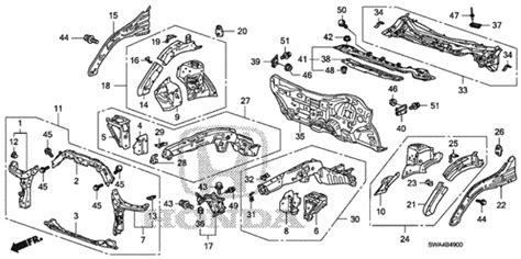 60400-SXS-A10ZZ - Bulkhead, Front - 2011 Honda CR-V | Honda Factory Parts