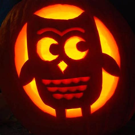 Cute Owl Pumpkin Stencil | Cute pumpkin carving, Pumpkin carving, Halloween pumpkins carvings