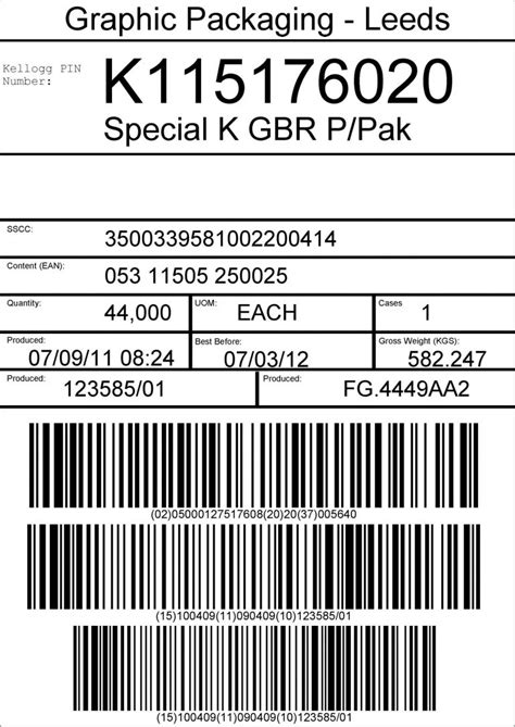 Pallet Labeller Gs Compliant Advanced Labelling Systems Ltd with regard to Pallet Label Template ...