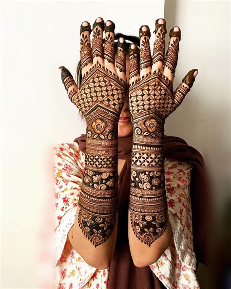 Bridal Mehndi Designs For Full Hands - Front & Back - K4 Fashion