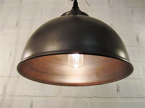 Metal Oil Rubbed Bronze Dome Pendant Light | Dome pendant lighting, Farmhouse pendant lighting ...