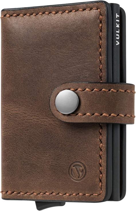 Amazon.com: VULKIT Credit Card Holder RFID Blocking Genuine Leather Automatic Pop Up Wallet Slim ...