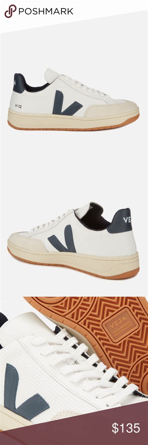 New! Veja Men's V-12 B -Mesh Trainers - White Naut | Veja men, Trainers, Veja v-12