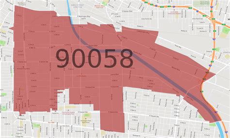 Zip Code Map Of 90058 Demographic Profile Residential Housing | Images ...