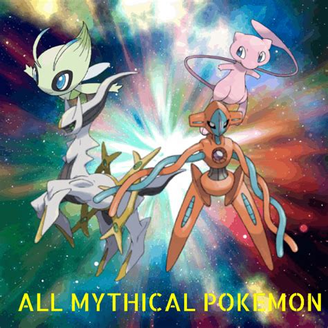 All Mythical Pokemon List From Gen 1-8 | PokemonCoders