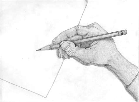 hand holding pencil by PixelArtPaintings on DeviantArt