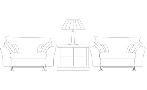 Sitting chair detail plan and elevation autocad file - Cadbull