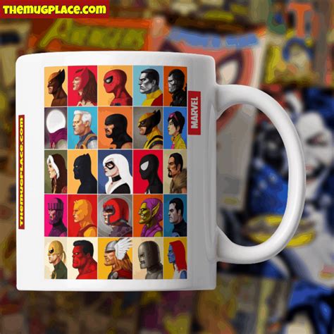 Marvel Superheroes and Supervillains | The Mug Place