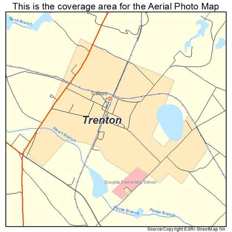 Aerial Photography Map of Trenton, SC South Carolina