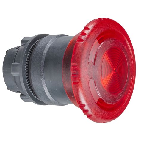 ZB5AW743 | Schneider Electric ZB5 Series Red Illuminated Emergency Stop Push Button, 22mm Cutout ...