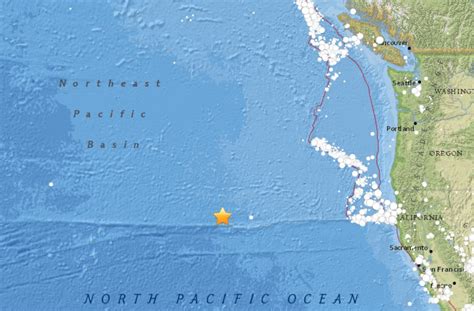 Extremely rare M4.6 earthquake hits the Mendocino Fracture Zone off the ...