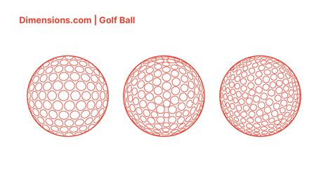 Golf Ball Dimensions & Drawings | Dimensions.com