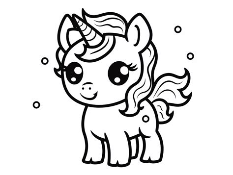 Whimsical Unicorn Emoji Art - Coloring Page