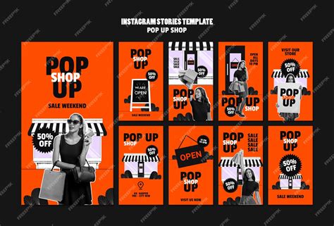 Free PSD | Pop up shop template design