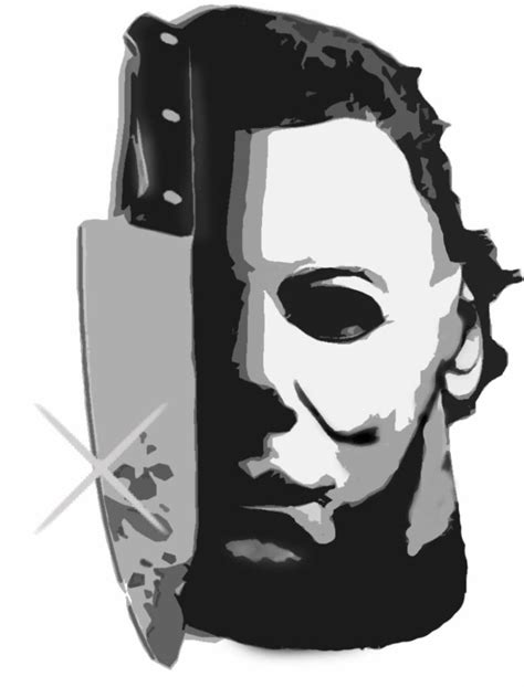 Printable Michael Myers Pumpkin Stencil