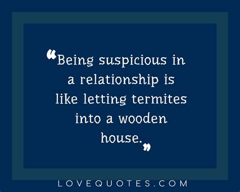 Being Suspicious - Love Quotes