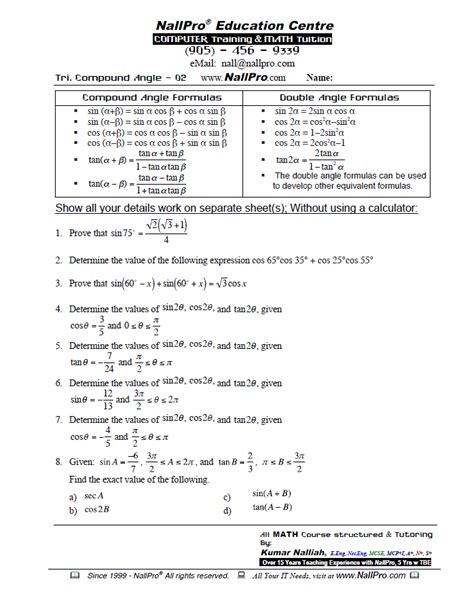 Grade 12 Mathematics