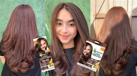 CAT RAMBUT SENDIRI DIRUMAH | GARNIER GOLDEN BROWN | GARNIER COLOR NATURALS - YouTube