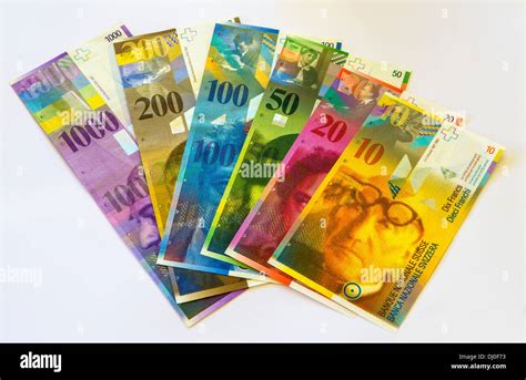 Swiss Franc banknotes Stock Photo - Alamy