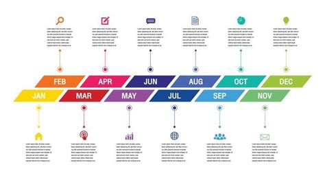 12 Month Timeline Vector Art, Icons, and Graphics for Free Download